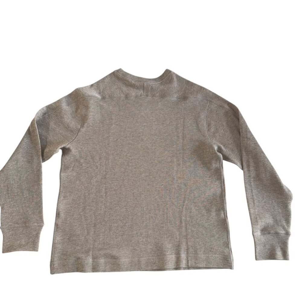 Banana Republic Thermal Waffle Knit Pullover Oatmeal Beige Mens Large NWT - Picture 6 of 8